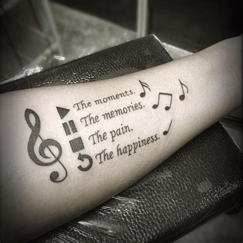 best music tattoos|meaningful deep music tattoos.